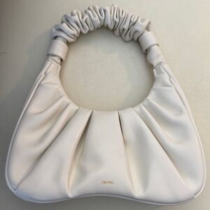 JW PEI Cream Ruched Shoulder Bag